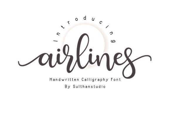 Airlines: A Creative Script Font