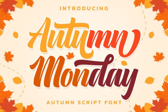 Autumn Monday Font: Elegant Script for Creative Projects