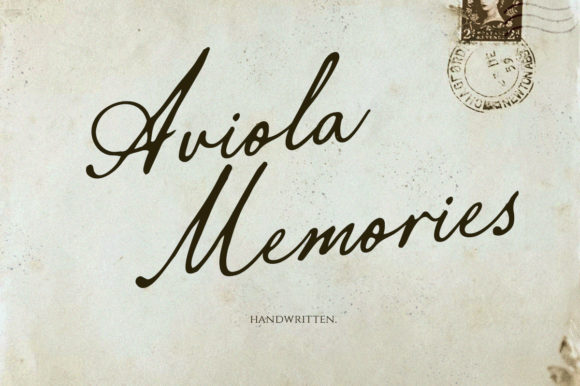 Aviola Memories: A Vintage Script Font