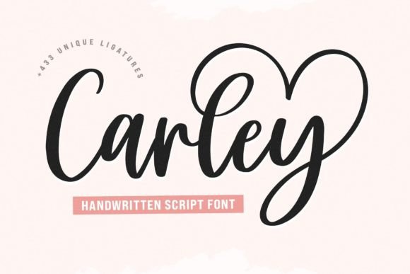 Carley: A Romantic Calligraphy Typeface