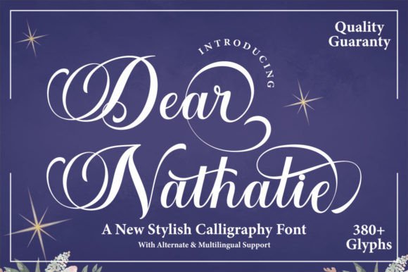 Dear Nathalie: A Stylish Script Font