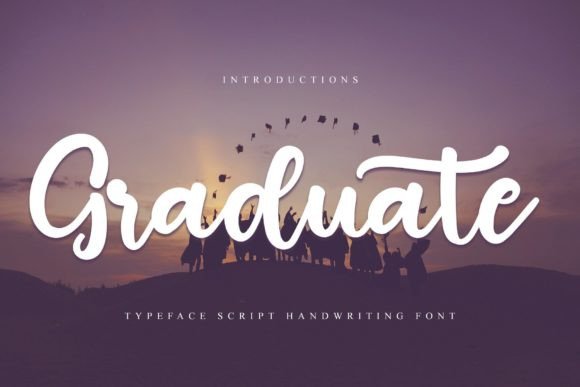 Graduate Font: Elegant Handwritten Style