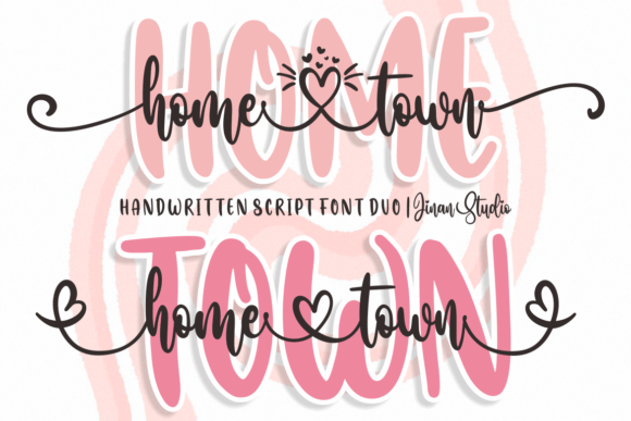 Home Town Duo Font for Creative Projects