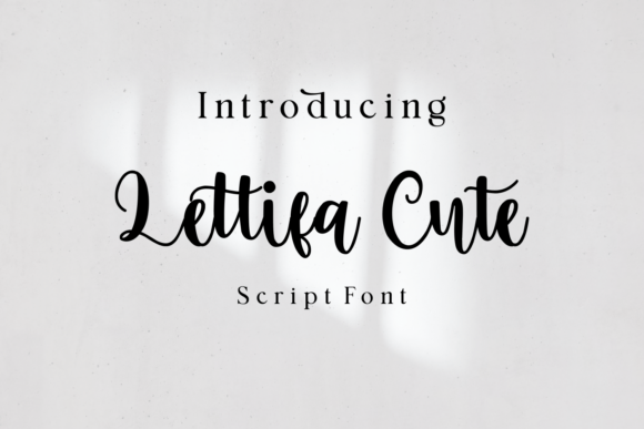 Lettifa Cute: A Festive Script Font