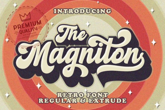 Magniton: A Bold, Retro Script Font