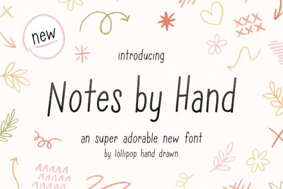 Notes by Hand: A Quirky Handwritten Font