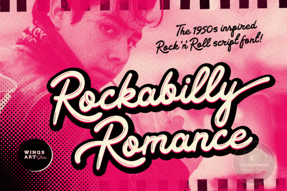 Rockabilly Romance Font for Bold Design