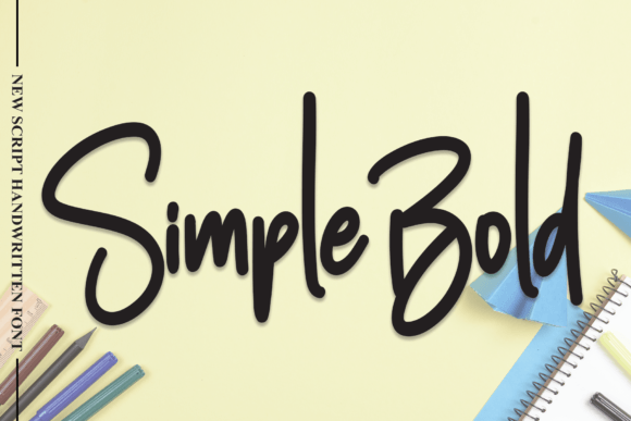 Simple Bold: A Handwritten Font for Creative Projects