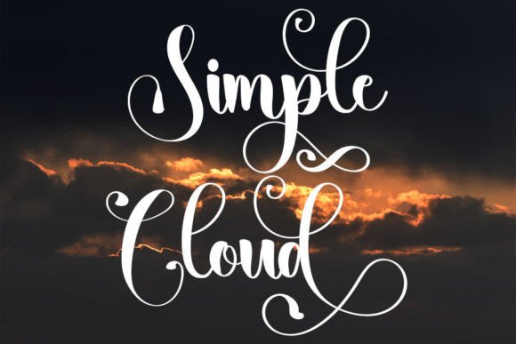 Simple Cloud Font for Creative Projects