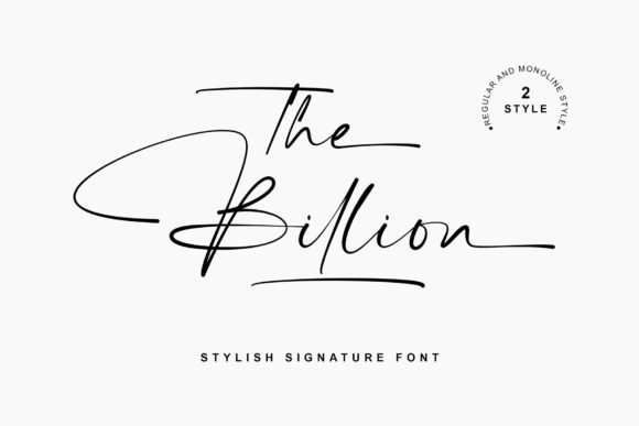 The Billion: A Stylish Script Font for Designers